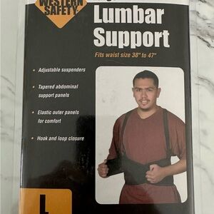 Western Safety Black Lumbar Support